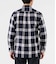 シアサッカー ビッグチェック 長袖ショートボタンダウンシャツ