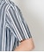 【吸水速乾】ワイドストライプ サッカー 半袖ショートボタンダウンシャツ
