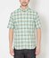 【吸水速乾】マルチチェック サッカー 半袖ショートボタンダウンシャツ