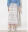 シアースウィングチェック ゴムギャザースカート