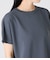 【ドライタッチ・着映え】クルーネックニットTシャツ