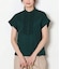ウェーブコットン フレンチスリーブフリルブラウス