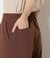ワイドクロップドパンツ レディース 手洗い可能