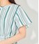 【接触冷感・吸水速乾】半袖ワンピース レディース  ランダムストライプ
