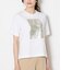 コットン100％ 箔グラフィックTシャツ
