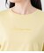 半袖クルーネックロゴTシャツ レディース コットン