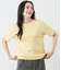 半袖クルーネックロゴTシャツ レディース コットン