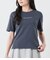 半袖クルーネックロゴTシャツ レディース コットン