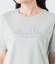 半袖クルーネックロゴTシャツ レディース コットン