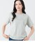 半袖クルーネックロゴTシャツ レディース コットン