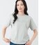 半袖クルーネックロゴTシャツ レディース コットン