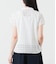 フレンチスリーブ スタンドカラーブラウス レディース コットン