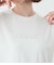 be kind always 箔プリント7分袖Tシャツ