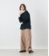 コットンポリエステルギャバ チノパンツ