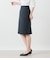 ウールシルクシャドー千鳥 タイトスカート