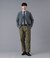 ジャカード千鳥 クリアウール ジャージーシャツ