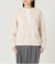 深Ｖネックニットプルオーバー レディース プレーティング片畦