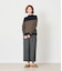 シャークストレッチ ワイドクロップトパンツ