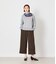 シャークストレッチ ワイドクロップトパンツ
