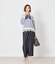 TRシャンブレーツイル タックワイドパンツ
