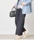 TRシャンブレーツイル タックワイドパンツ