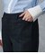 裏起毛ブラックウォッチ あったかテーパードパンツ