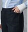 裏起毛ブラックウォッチ あったかテーパードパンツ