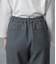 裏起毛ツイル あったかワイドパンツ