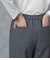 裏起毛ツイル あったかワイドパンツ