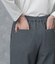 裏起毛ツイル あったかワイドパンツ