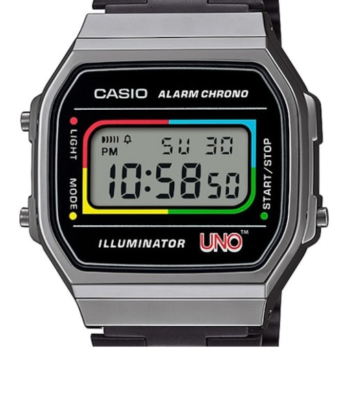 【CASIO】カシオクラシック　UNO コラボレーションモデル A168WEUC-1AJR