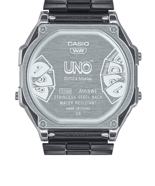 【CASIO】カシオクラシック　UNO コラボレーションモデル A168WEUC-1AJR