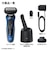 BRAUN/メンズシェーバー シリーズ6　3枚刃 洗浄器付き ブルー/62B7200CC