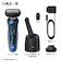 BRAUN メンズシェーバー シリーズ6　3枚刃 洗浄器付き ブルー 62-B7200CC