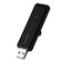 ELECOM/SSD 外付け 250GB USB3.2 Gen2 読出最大1000MB 秒 スライド式 ノック式 高速 耐衝撃 超小型 軽量 ブラック/ESDEMB0250G