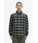 Knitted Collar Tartan Shirt - M5649