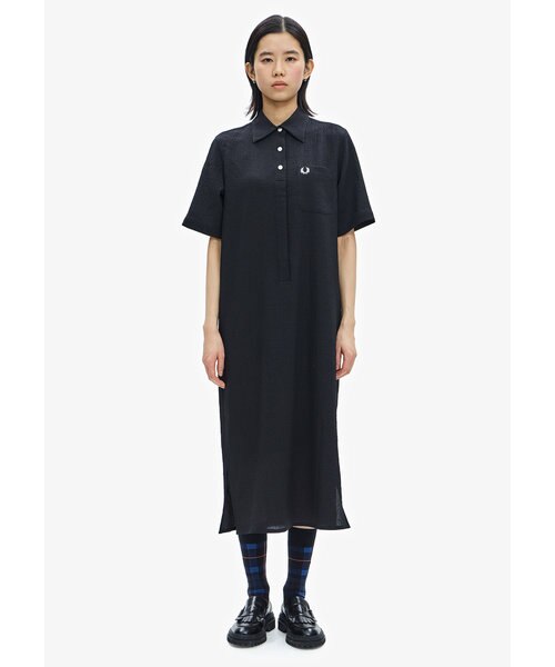 Short Sleeve Shirt Dress - F8685｜フレッドペリーの通販｜&mall