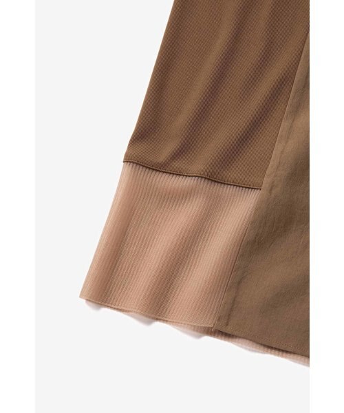 Sheer Knit Paneled Shirt Dress - F8698｜フレッドペリーの通販