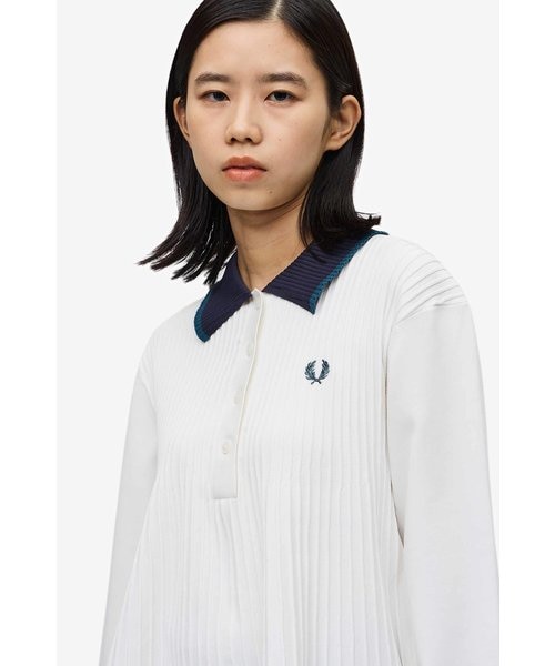 Knitted Pleated Long-Sleeved Shirt - F7246｜フレッドペリーの通販