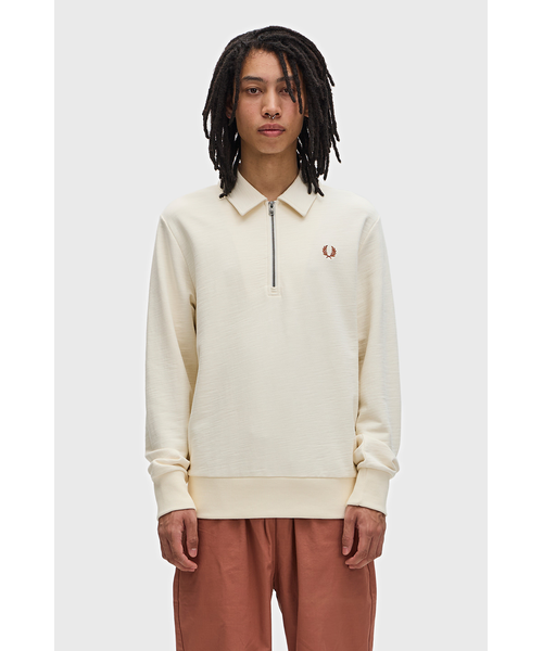 PiＯ Zip Neck Collar Sweatshirt - M6639｜フレッドペリーの通販｜&mall