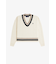 Bold Tipped Cable Knit Jumper - K1102