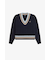 Bold Tipped Cable Knit Jumper - K1102
