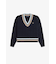Bold Tipped Cable Knit Jumper - K1102