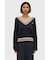 Bold Tipped Cable Knit Jumper - K1102