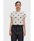 Amy Winehouse Flocked Polka Dot Top - SG3107