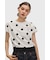 Amy Winehouse Flocked Polka Dot Top - SG3107