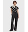 Amy Winehouse Flocked Polka Dot Top - SG3107