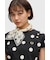 Amy Winehouse Flocked Polka Dot Top - SG3107