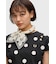 Amy Winehouse Flocked Polka Dot Top - SG3107