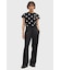 Amy Winehouse Flocked Polka Dot Top - SG3107